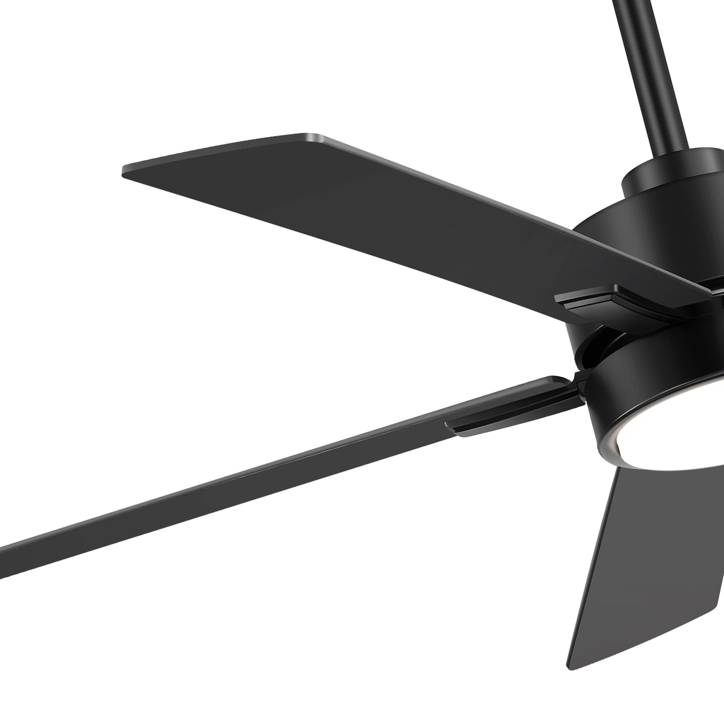 Ventilateur de plafond à DEL de 52 po avec kit d'éclairage et télécommande - 5 pales