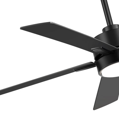 Ventilateur de plafond à DEL de 52 po avec kit d'éclairage et télécommande - 5 pales