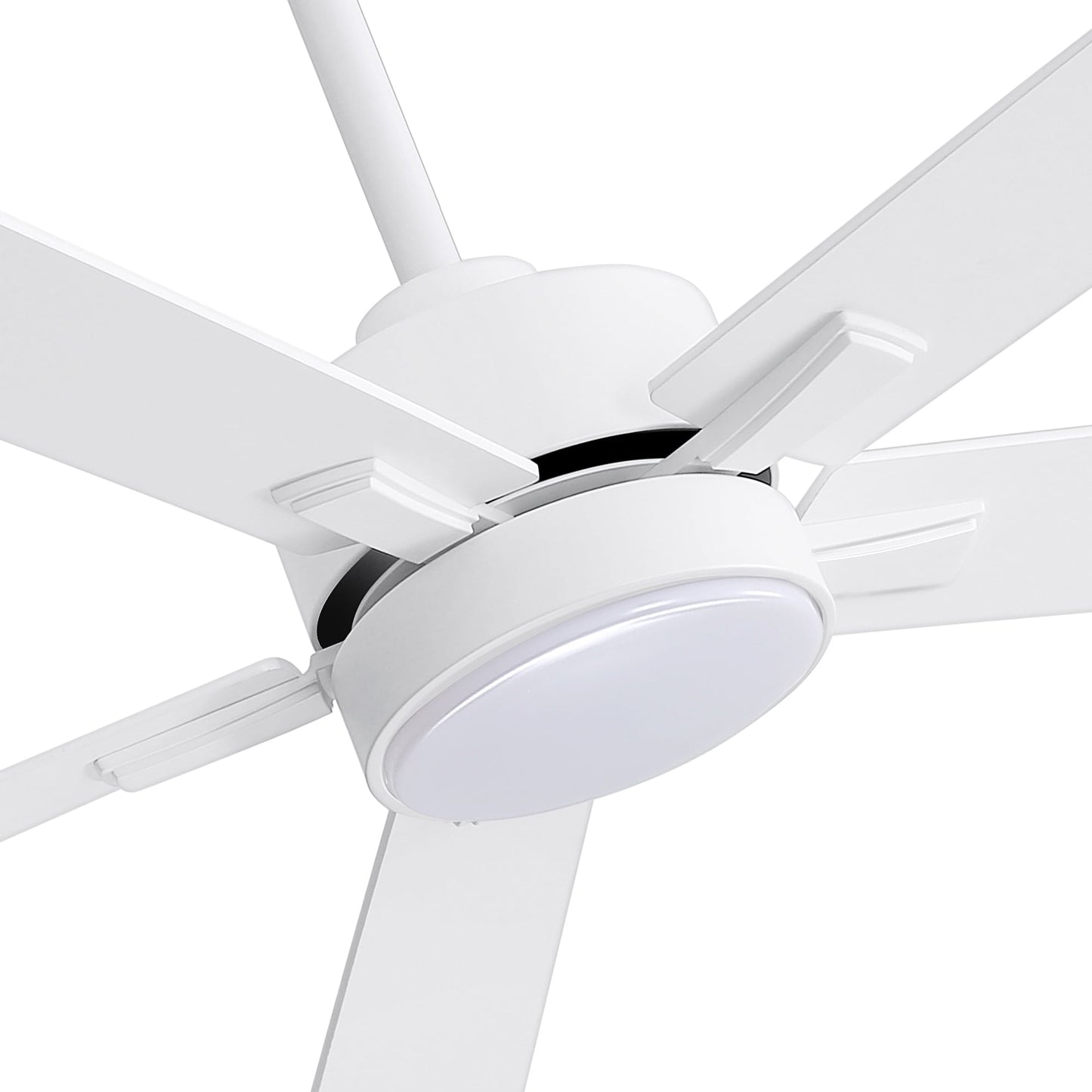 Ventilateur de plafond à DEL de 52 po avec kit d'éclairage et télécommande - 5 pales
