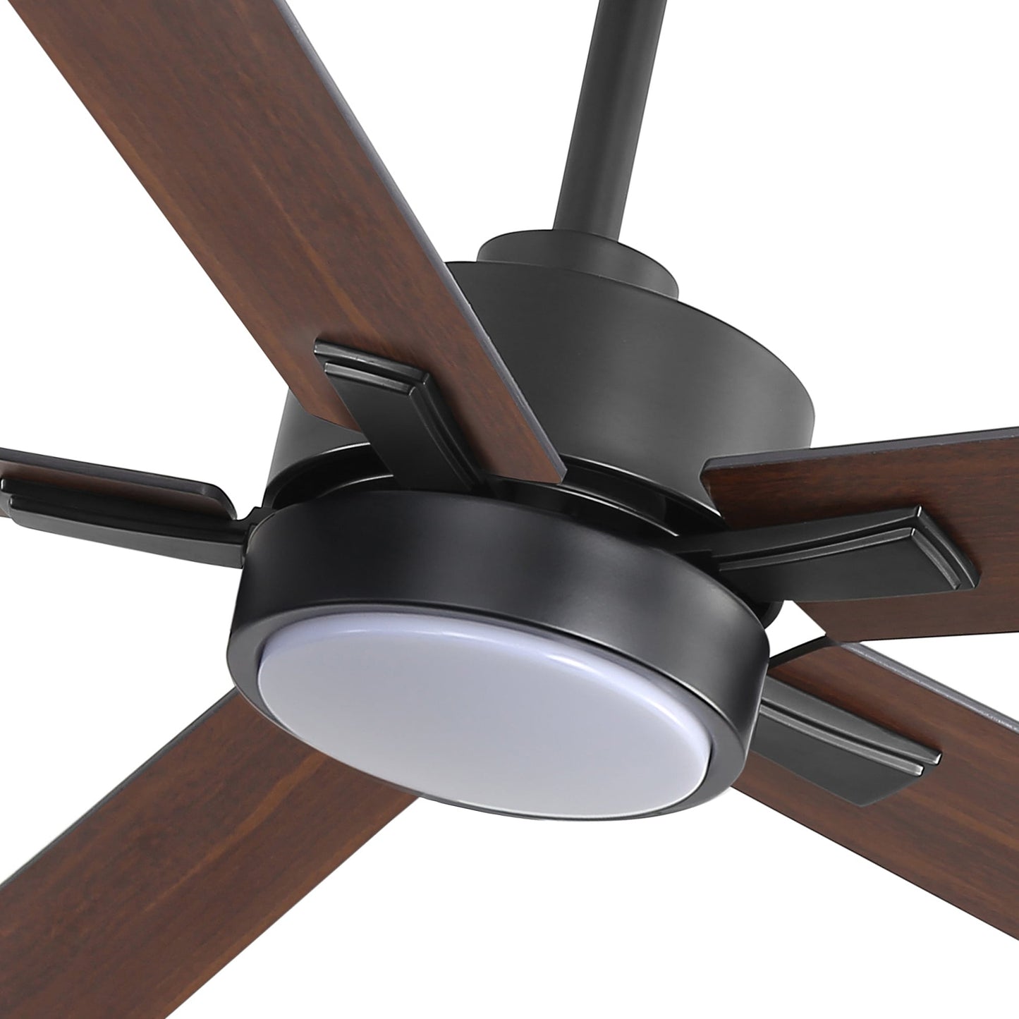 Ventilateur de plafond à DEL de 52 po avec kit d'éclairage et télécommande - 5 pales