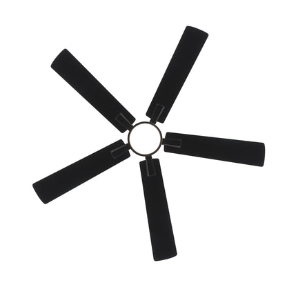 Ventilateur de plafond à DEL de 52 po avec kit d'éclairage et télécommande - 5 pales
