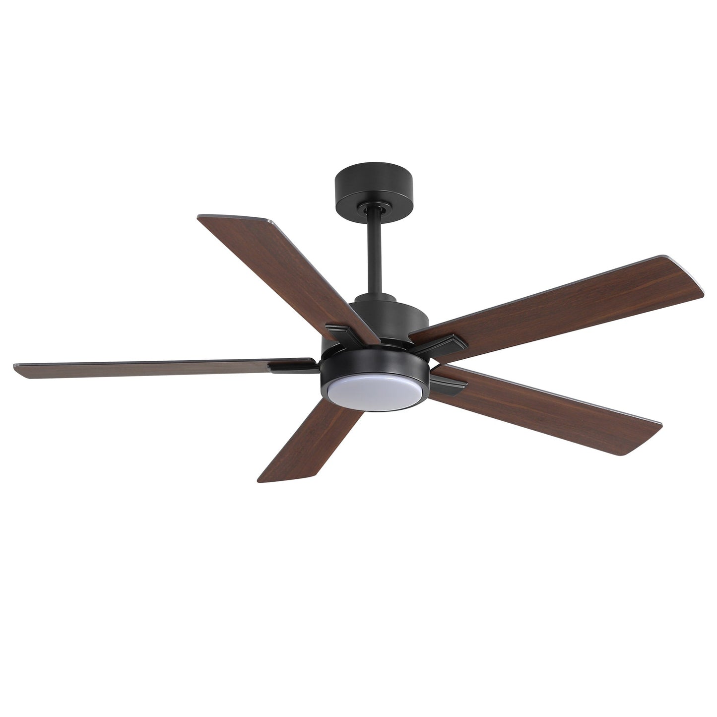 Ventilateur de plafond à DEL de 52 po avec kit d'éclairage et télécommande - 5 pales