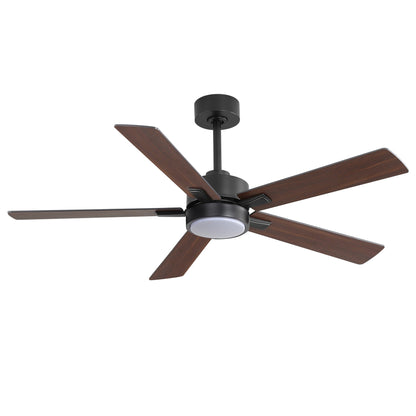 Ventilateur de plafond à DEL de 52 po avec kit d'éclairage et télécommande - 5 pales