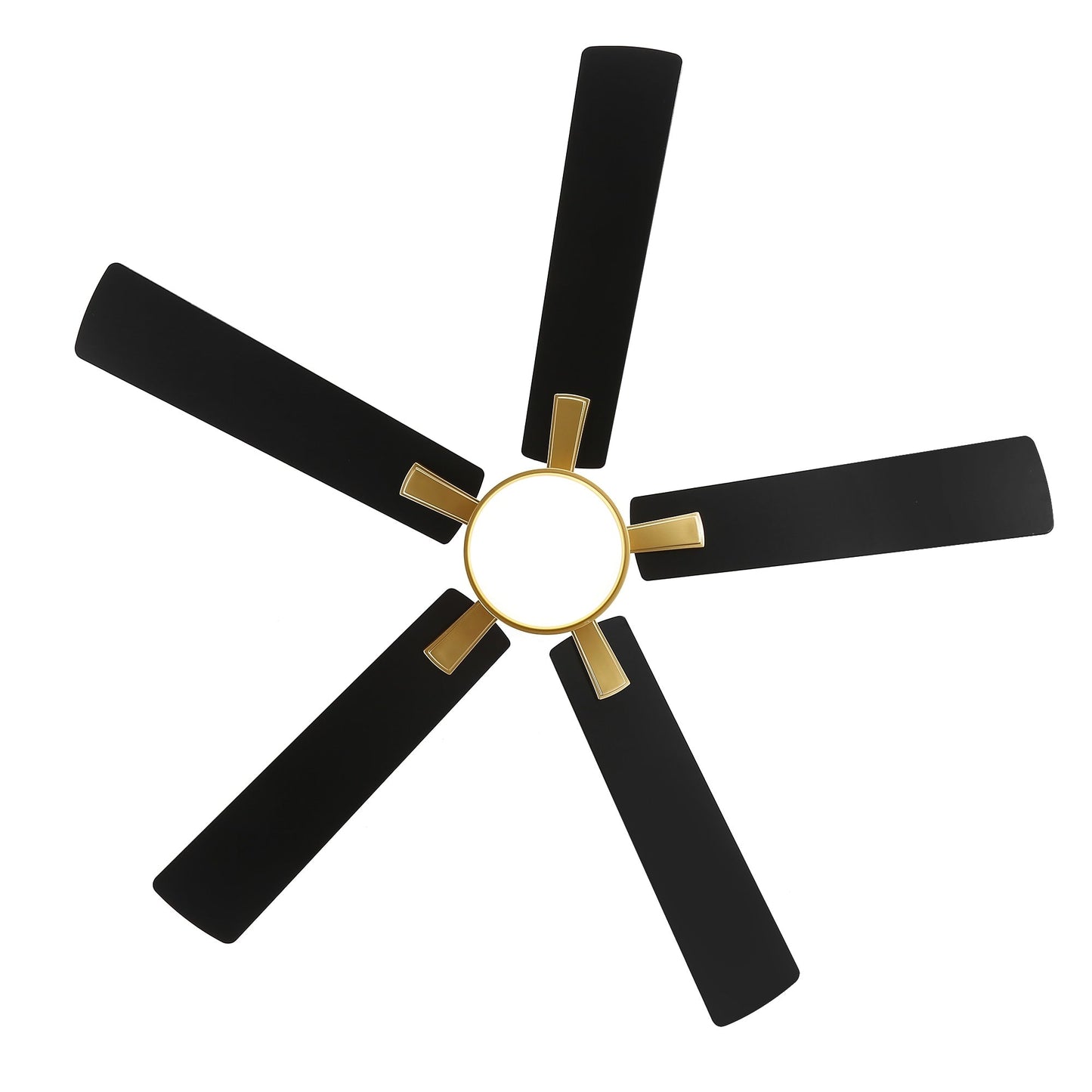 Ventilateur de plafond à DEL de 52 po avec kit d'éclairage et télécommande - 5 pales