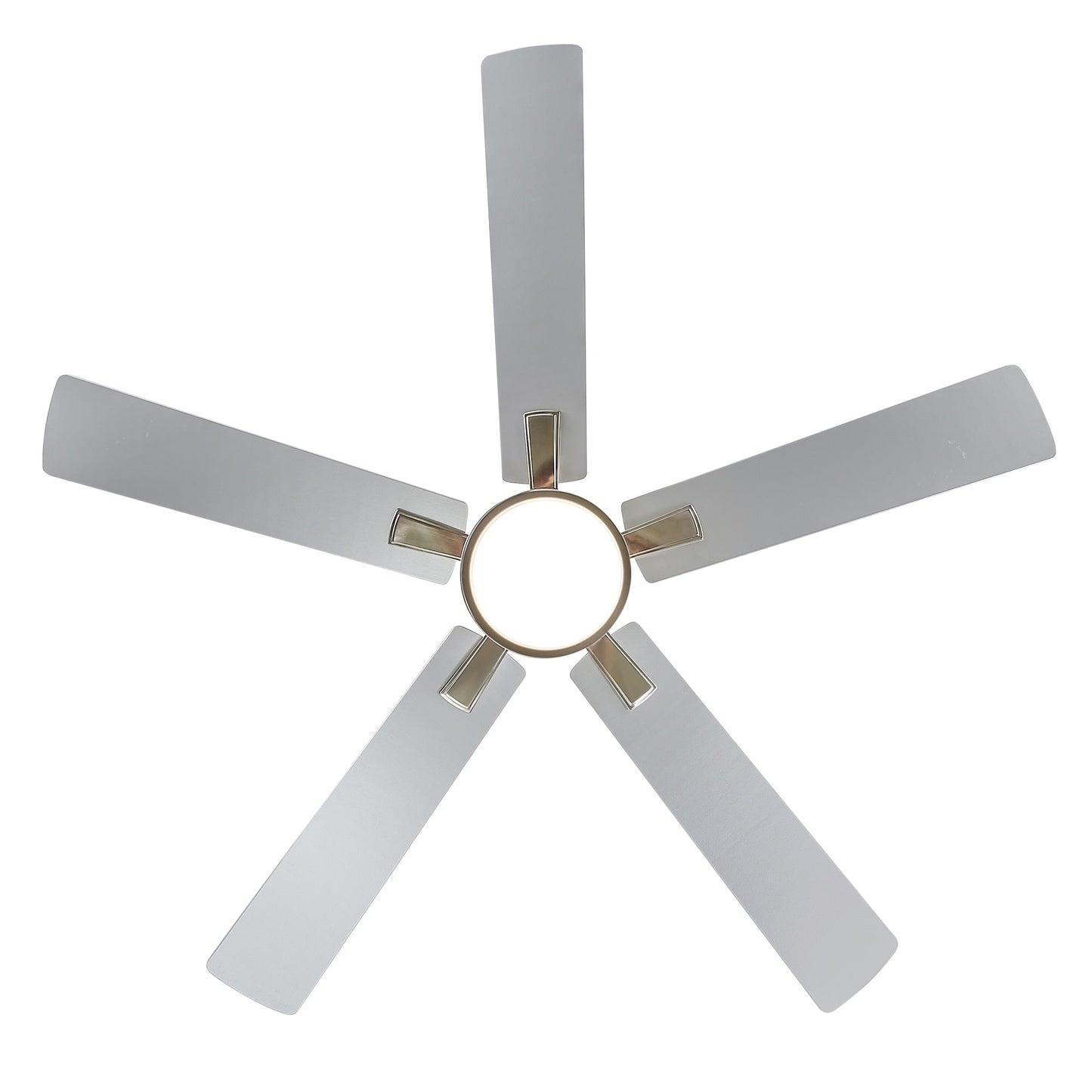 Ventilateur de plafond à DEL de 52 po avec kit d'éclairage et télécommande - 5 pales