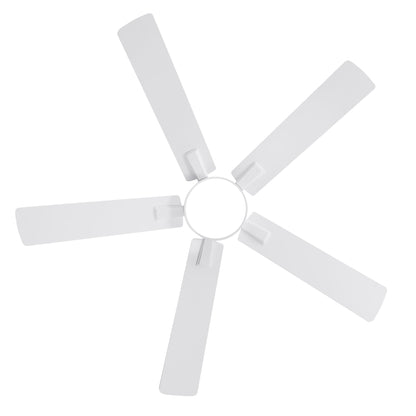 Ventilateur de plafond à DEL de 52 po avec kit d'éclairage et télécommande - 5 pales