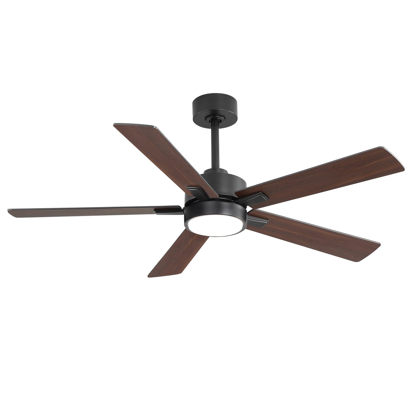 Ventilateur de plafond à DEL de 52 po avec kit d'éclairage et télécommande - 5 pales