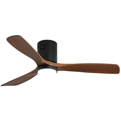 Ventilateur de plafond encastré Sofucor 52 pouces avec télécommande, moteur réversible et éclairage intégré en option
