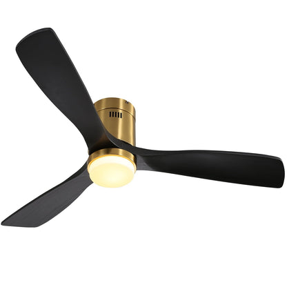 Ventilateur de plafond encastré Sofucor 52 pouces avec télécommande, moteur réversible et éclairage intégré en option