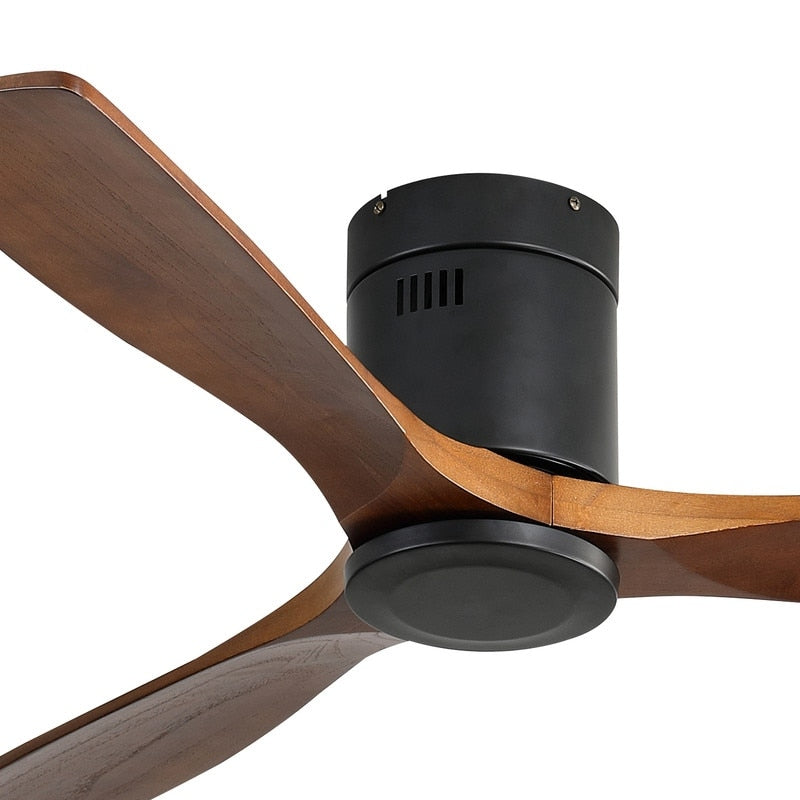 Ventilateur de plafond encastré Sofucor 52 pouces avec télécommande, moteur réversible et éclairage intégré en option