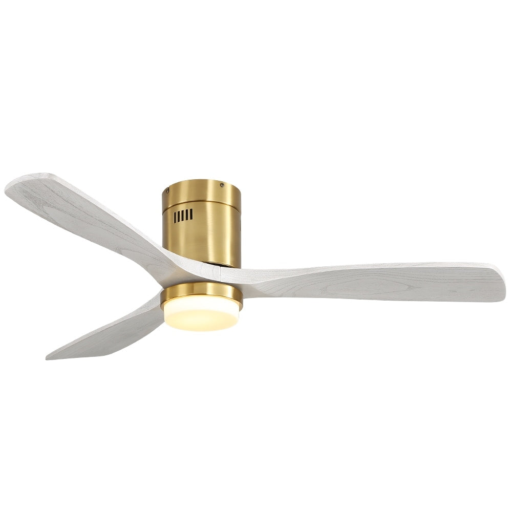 Ventilateur de plafond encastré Sofucor 52 pouces avec télécommande, moteur réversible et éclairage intégré en option