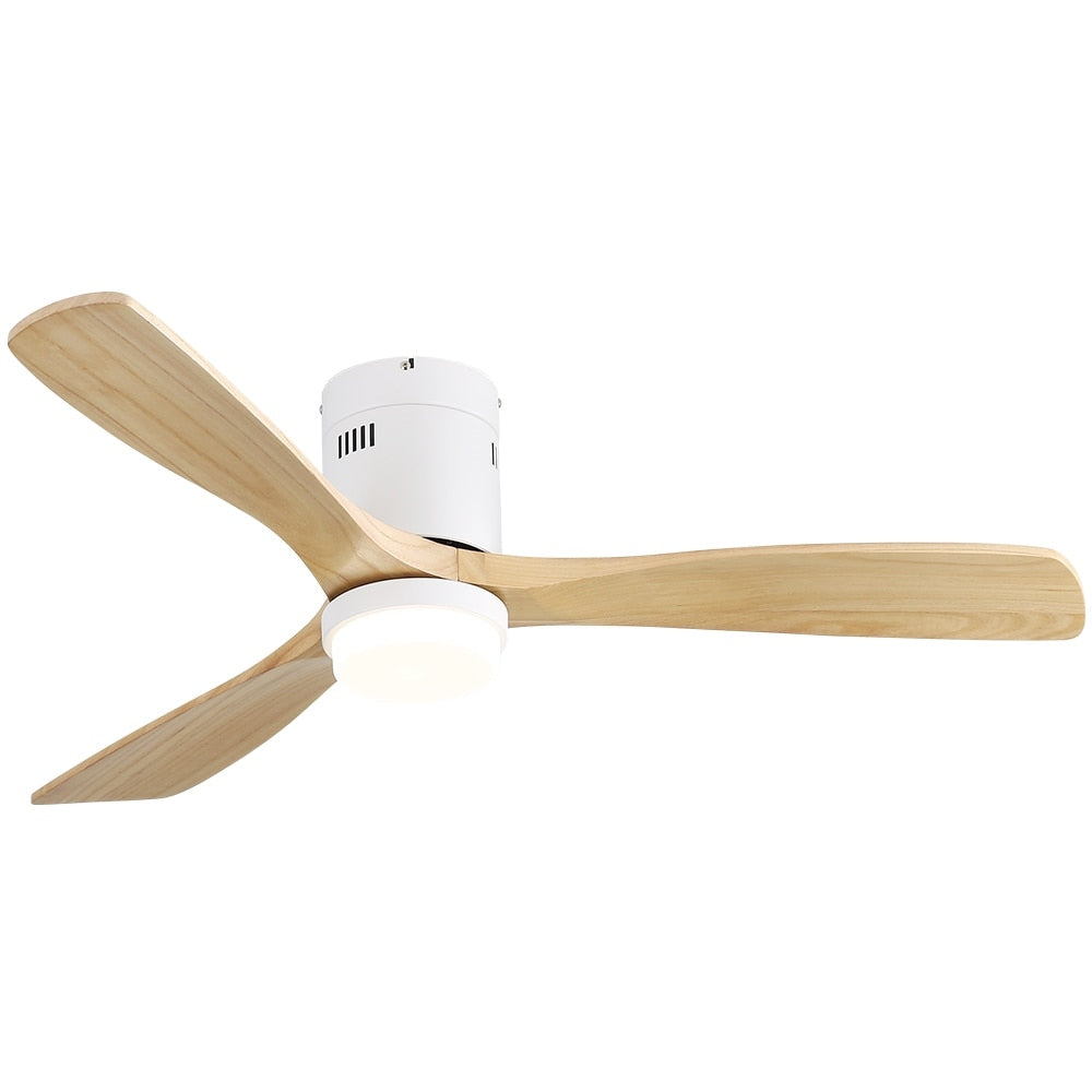 Ventilateur de plafond encastré Sofucor 52 pouces avec télécommande, moteur réversible et éclairage intégré en option