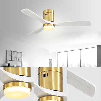 Ventilateur de plafond encastré Sofucor 52 pouces avec télécommande, moteur réversible et éclairage intégré en option