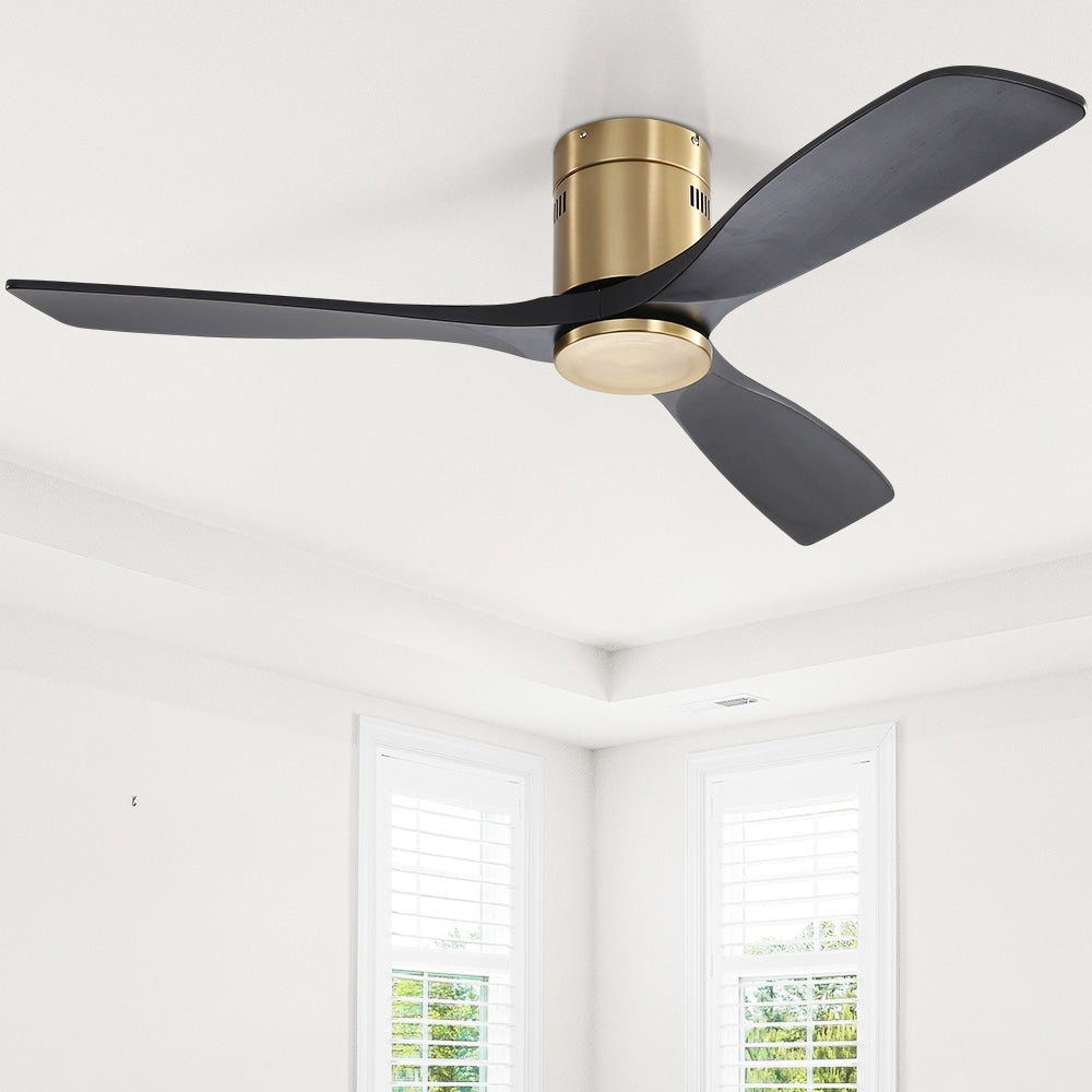 Ventilateur de plafond encastré Sofucor 52 pouces avec télécommande, moteur réversible et éclairage intégré en option
