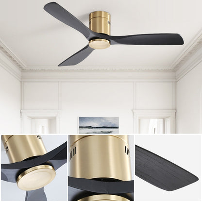 Ventilateur de plafond encastré Sofucor 52 pouces avec télécommande, moteur réversible et éclairage intégré en option