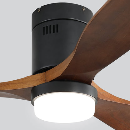 Ventilateur de plafond encastré Sofucor 52 pouces avec télécommande, moteur réversible et éclairage intégré en option