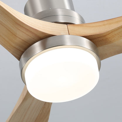 Ventilateur de plafond d'intérieur en bois Sofucor 52 avec télécommande et éclairage intégré en option
