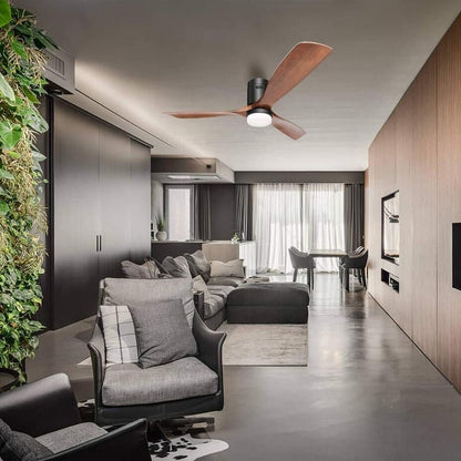 Ventilateur de plafond encastré Sofucor 52 pouces avec télécommande, moteur réversible et éclairage intégré en option