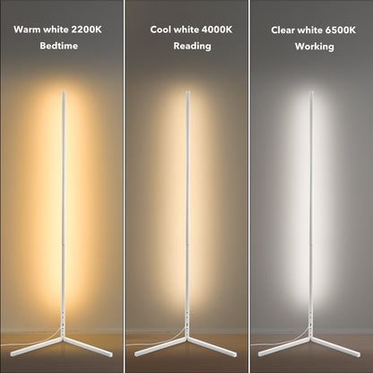 Lampe d'angle en métal RVB 55 LED minimaliste