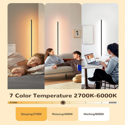 Lampe d'angle en métal RVB 55 LED minimaliste