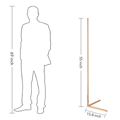 Lampe d'angle en métal RVB 55 LED minimaliste