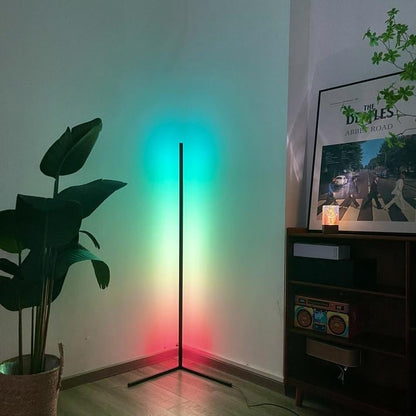 Lampe d'angle en métal RVB 55 LED minimaliste