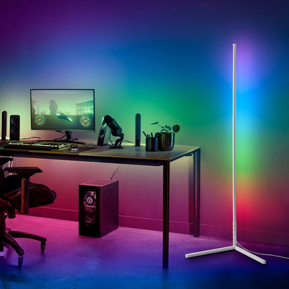 Lampe d'angle en métal RVB 55 LED minimaliste