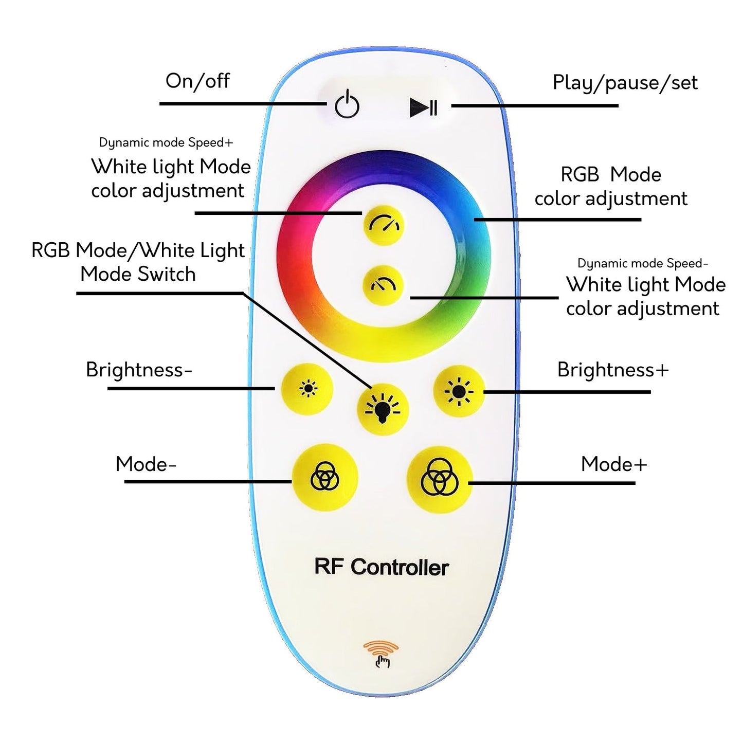 Lampe d'angle en métal RVB 55 LED minimaliste