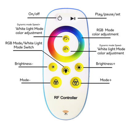 Lampe d'angle en métal RVB 55 LED minimaliste