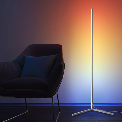 Lampe d'angle en métal RVB 55 LED minimaliste