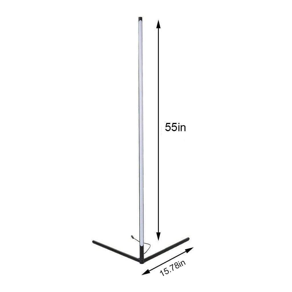 Lampe d'angle en métal RVB 55 LED minimaliste