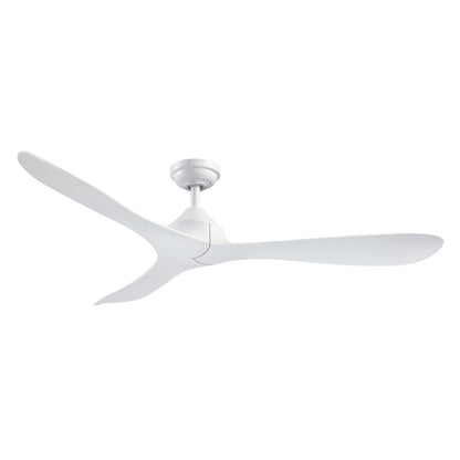 Ventilateur de plafond moderne noir à hélice à courant continu à 3 pales avec télécommande