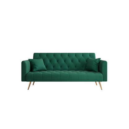 Canapé-lit double convertible rembourré et pliable - 19,00 x 71,00 x 30,00