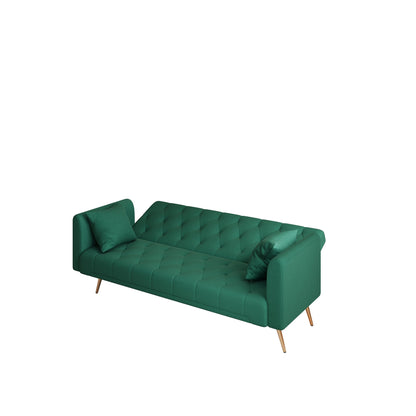 Canapé-lit double convertible rembourré et pliable - 19,00 x 71,00 x 30,00
