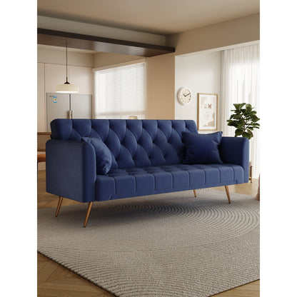 Canapé-lit double convertible rembourré et pliable - 19,00 x 71,00 x 30,00