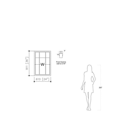 Lot de 2 appliques murales modernes en verre de style ferme, certifiées UL