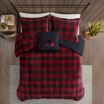 Parure de couette Woolrich Alton en duvet synthétique et sherpa