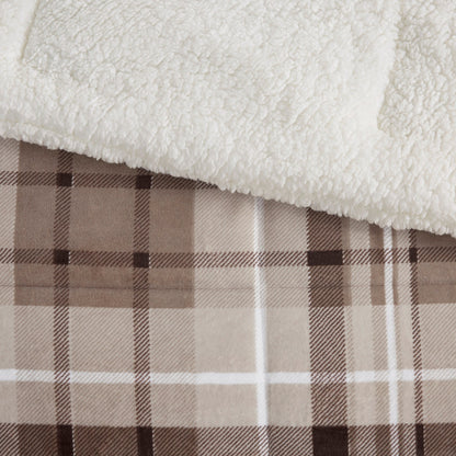 Parure de couette Woolrich Alton en duvet synthétique et sherpa