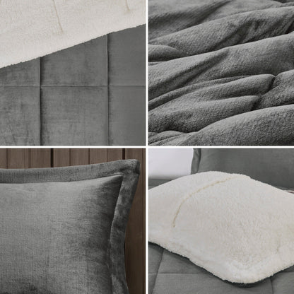 Parure de couette Woolrich Alton en duvet synthétique et sherpa