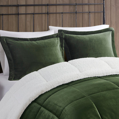 Parure de couette Woolrich Alton en duvet synthétique et sherpa