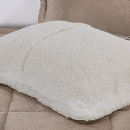 Parure de couette Woolrich Alton en duvet synthétique et sherpa