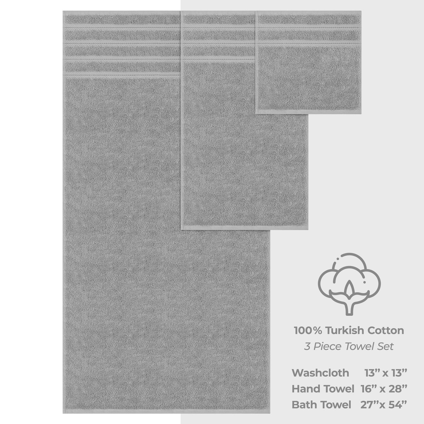 Ensemble de serviettes de bain 3 pièces 100 % coton Serviettes de bain turques de luxe Serviettes de toilette extra larges Serviettes de visage Ensemble de liquidation