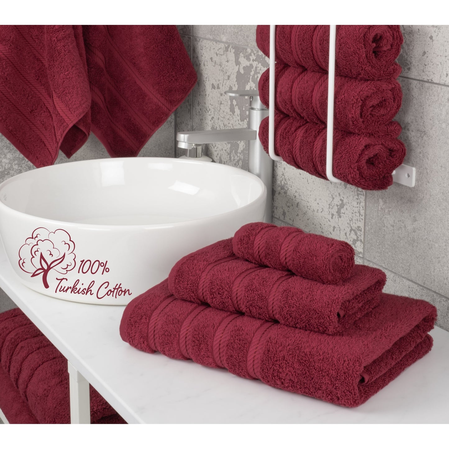 Ensemble de serviettes de bain 3 pièces 100 % coton Serviettes de bain turques de luxe Serviettes de toilette extra larges Serviettes de visage Ensemble de liquidation