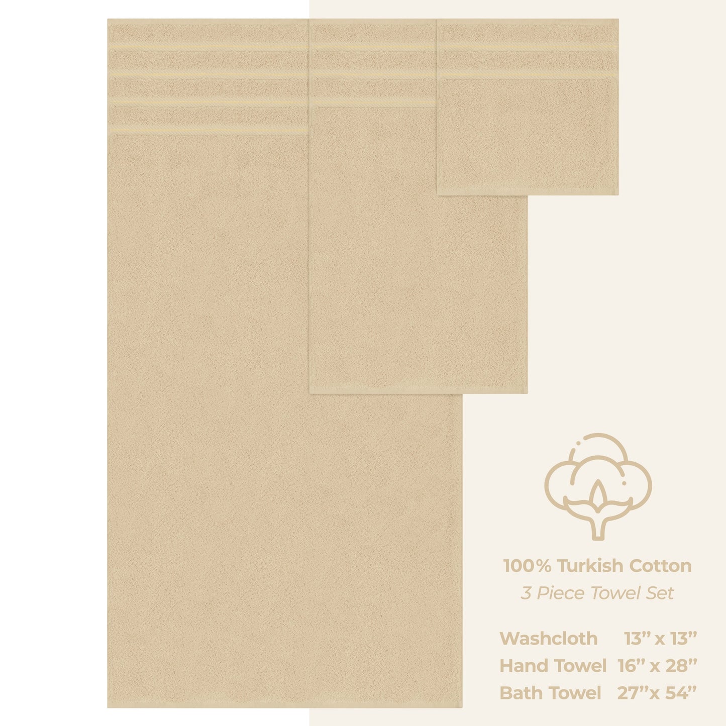 Ensemble de serviettes de bain 3 pièces 100 % coton Serviettes de bain turques de luxe Serviettes de toilette extra larges Serviettes de visage Ensemble de liquidation