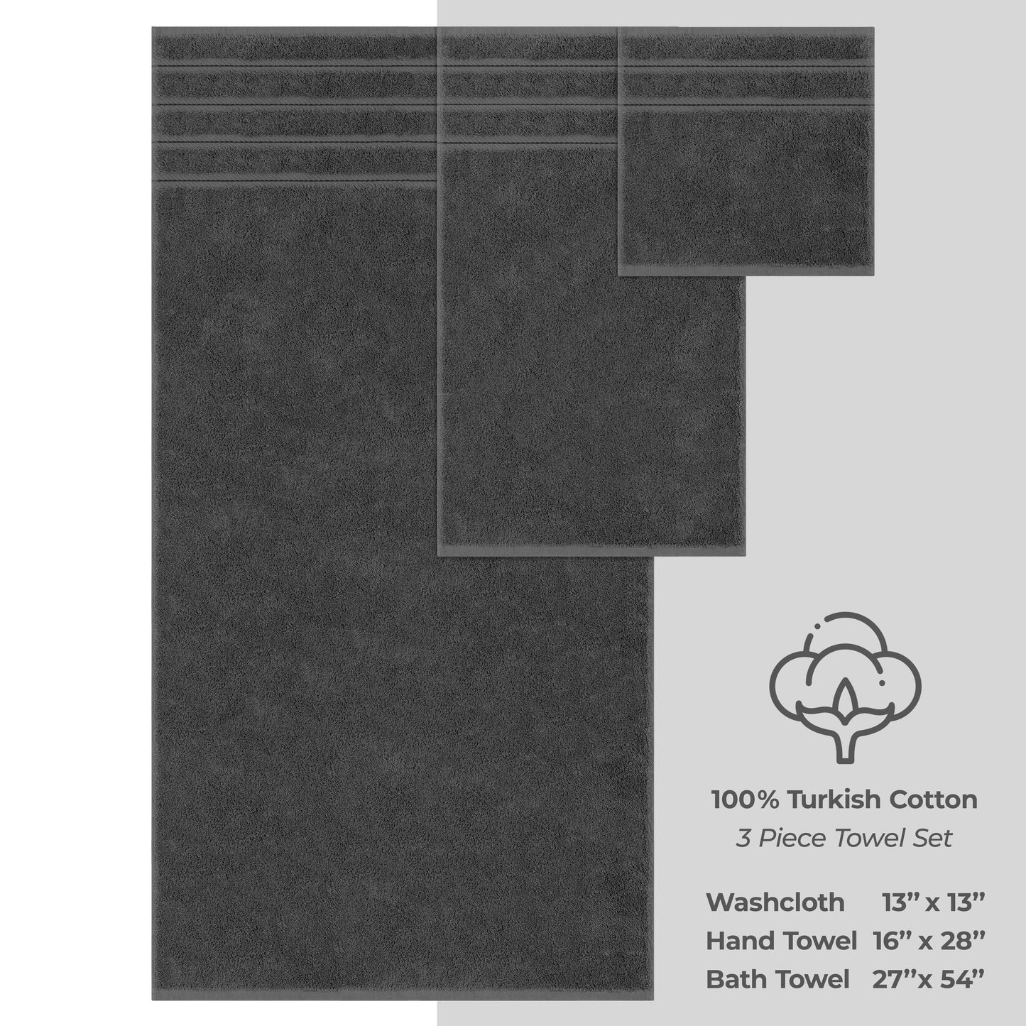 Ensemble de serviettes de bain 3 pièces 100 % coton Serviettes de bain turques de luxe Serviettes de toilette extra larges Serviettes de visage Ensemble de liquidation