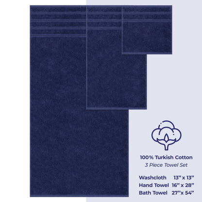 Ensemble de serviettes de bain 3 pièces 100 % coton Serviettes de bain turques de luxe Serviettes de toilette extra larges Serviettes de visage Ensemble de liquidation