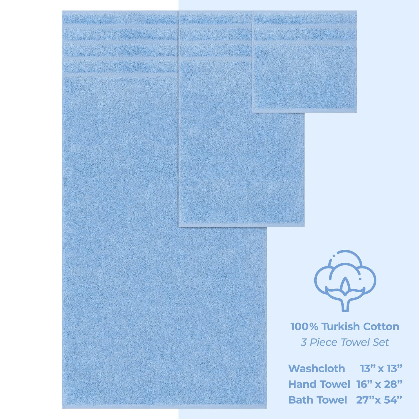 Ensemble de serviettes de bain 3 pièces 100 % coton Serviettes de bain turques de luxe Serviettes de toilette extra larges Serviettes de visage Ensemble de liquidation