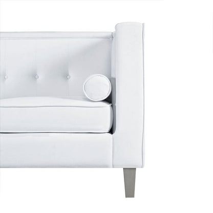 Sofa for Living Room Mid Century Sofa Tufted Cushion Solid Wooden Legs for Living Room Bedroom Comfy