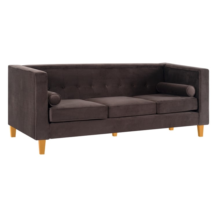 Sofa for Living Room Mid Century Sofa Tufted Cushion Solid Wooden Legs for Living Room Bedroom Comfy
