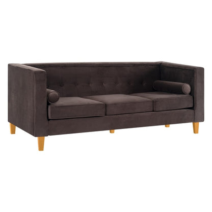 Sofa for Living Room Mid Century Sofa Tufted Cushion Solid Wooden Legs for Living Room Bedroom Comfy